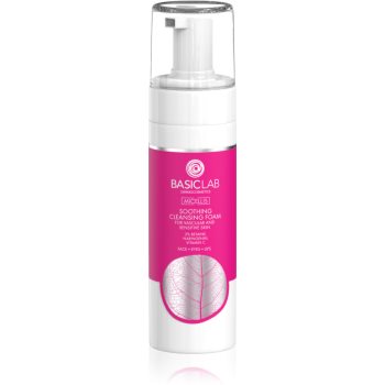 BasicLab Dermocosmetics Micellis demachiant spumant delicat pentru piele sensibila si inrosita - imagine 2